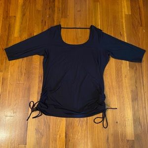 Torrid black scoop neck low back top